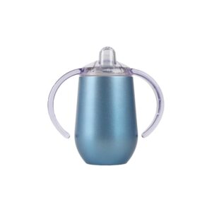 The Tropic Tumblers 12 oz. Insulated Kids sippy cup is made from 304, 18/8 food grade durable stainless steel with double-wall vacuum insulation
