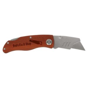 4" Wood Handle Utility Knife