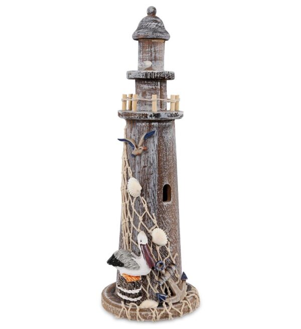 Brown Wooden Lighthouse – Nautical Decor