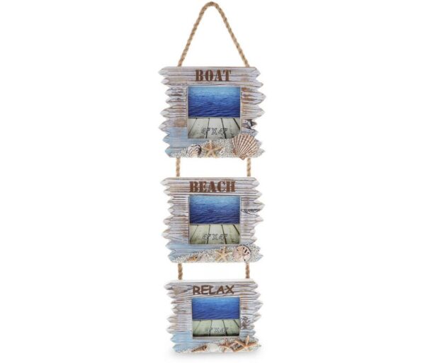 Coastal Horizon Hanging Frames 4X4 – Nautical Decor