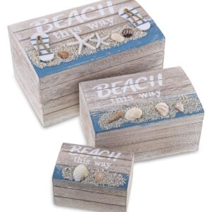 Aqua Sky Beach Jewelry Box Set (3Pcs) – Nautical