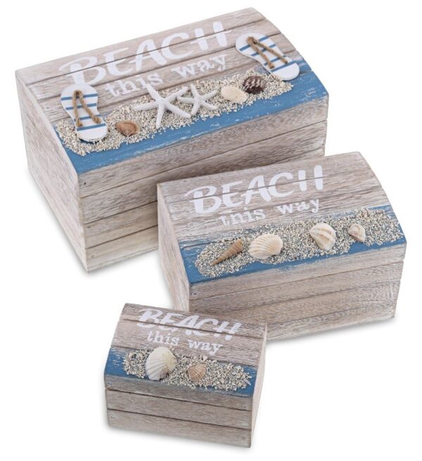 Aqua Sky Beach Jewelry Box Set (3Pcs) – Nautical