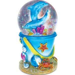 Dolphin Sand Bucket (65Mm) – Nautical Decor Snow Globe