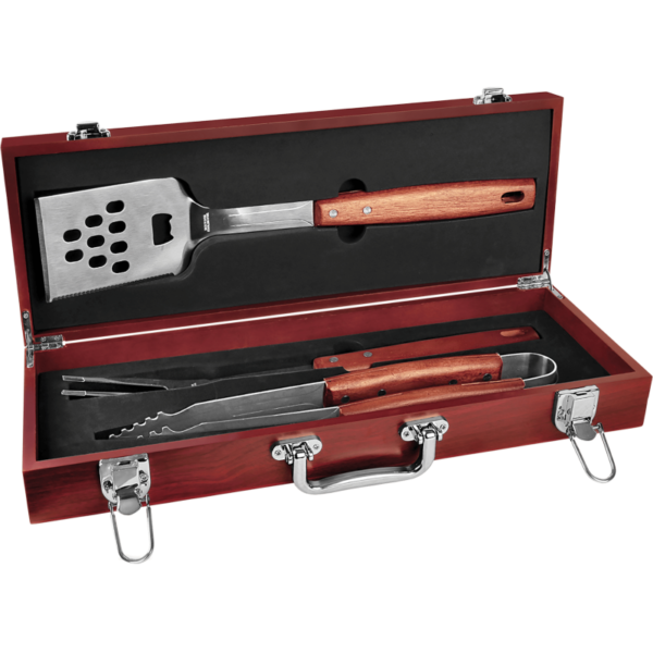 3-Piece Rosewood BBQ Set