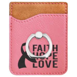 Phone Wallet with Ring Pink