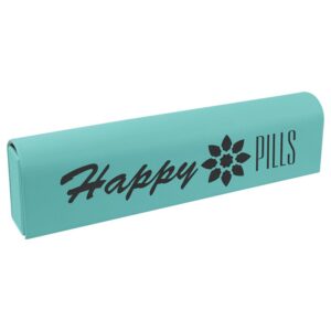 9 3/4" x 2 1/2" Laserable Leatherette Pill Box