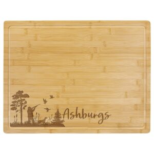 19 3/4" x 15" Bamboo Cutting Board with Drip Ring