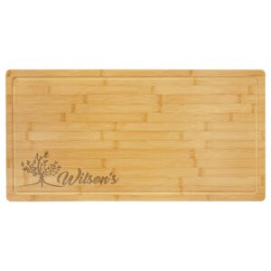 23 3/4" x 12" Bamboo Cutting Board with Drip Ring