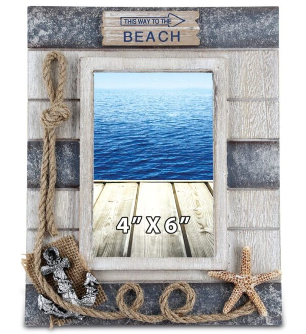 Silver Sea Photo Frame 4X6 – Nautical