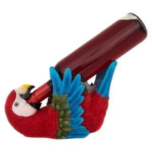 Drinking Red Parrot Wine Bottle Holder