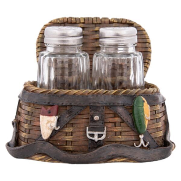 Fishing Creel Salt & Pepper Set