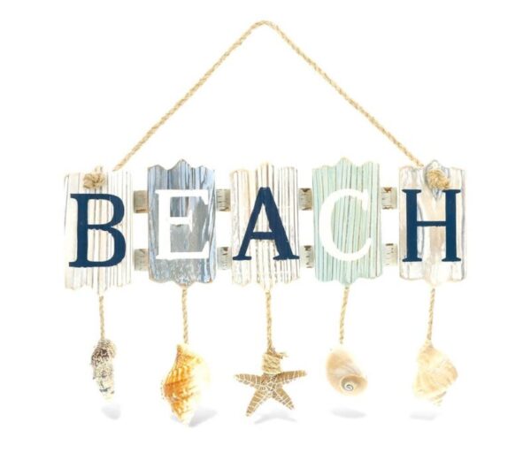 THE BEACH THEME WALL SIGN COMES WITH UNIQUE DESIGN YOU WILL LOVE – Set a nice beach-themed ambience or enjoy a relaxing day with CoTa Global’s Aquarius Hanging Beach Shells Nautical Decor. Artistically designed to match with other nautical home decors. Men and women will love to accessorize their walls with a stylish beach wall accent that will upgrade the look of their home decor. A must-have beach wall accent for all nautical decor lovers. THE NAUTICAL WALL ACCENT IS FOR EVERYONE WHO LOVES TO BRING THE BEACH VIBES INDOORS – Nautical decoration makes a great gift for nautical lovers and those who love to travel, explore the ocean and spend time at the beach. Fits any nautical themed room for a nautical lover or home decorator to accessorize rooms. Collectors of beautiful ocean life figures will be thrilled to have the Aquarius Beach Shells Wall accent added to their collection. INCLUDED WITH THE PURCHASE OF COASTAL WALL ACCENT – Includes 1 CoTa Global Aquarius Hanging Beach Shells Wall Accent that features a Beach text with rope hanger, rustic accents and distressed texture. Adorned with intricate details and sea shells and starfish hanging from each letter. Fits perfectly in any existing sea-themed room decor. The beachy seashells wall decor sign measures 9Lx13.85Wx1.5H and fits perfectly as nautical hanging decor. HIGH-QUALITY AQUARIUS NAUTICAL WOOD ACCENT FOR WALL – Made of premium quality wood, crafted with lightweight materials, adorned with seashells figures on the beach accent. The cute hanging wall decor is a durable beach-themed accessory with a rustic rope and distressed texture, ideal for hanging. Designed perfectly for indoors and outdoors. Maintain the beach theme Beach Seashells wall accent by gently surface wiping it with a damp cloth. IDEAL USE FOR THE SEASHELLS WOOD WALL ACCENT – Bring nautical beach vibes to your home by displaying a novelty Aquarius Beach Shells Wooden Nautical Wall Accent that can be used to set nice mood on any indoor or outdoor space. A home decor that brings beautiful memories of life by the ocean. Add to any bathroom, living room, or bedroom. Turn an ocean or nautical party space into a remarkable setup with Nautical Beach Accent as a wall accessory.